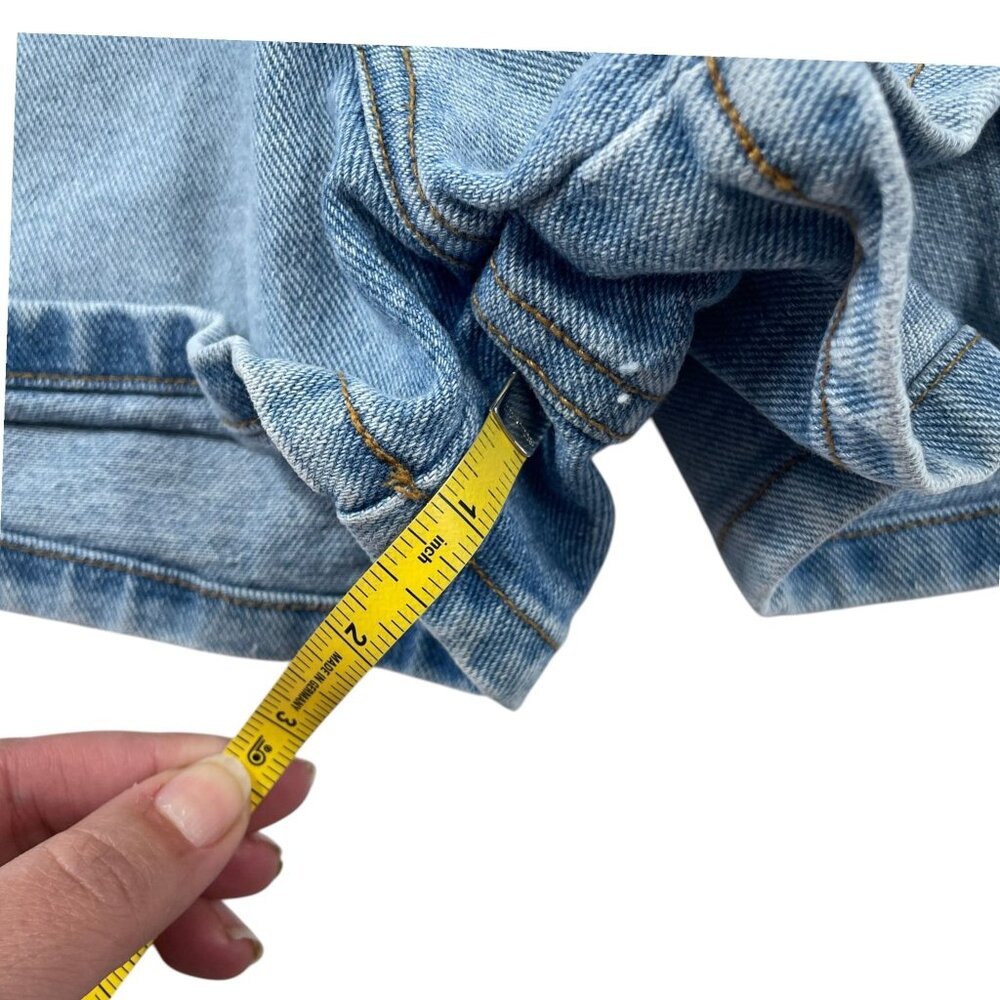 Vintage 90s/Y2K Zana Di High Waisted Denim Short Shorts - Size 3 - Picture 4 of 7